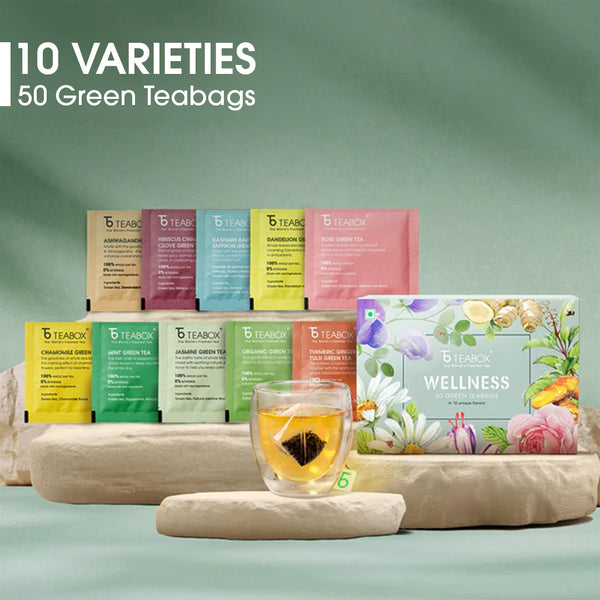 Wellness Green Teabag Sampler (50 Teabags)