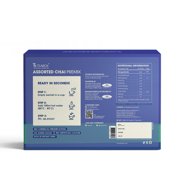 Assorted Chai Premix - Pack of 30