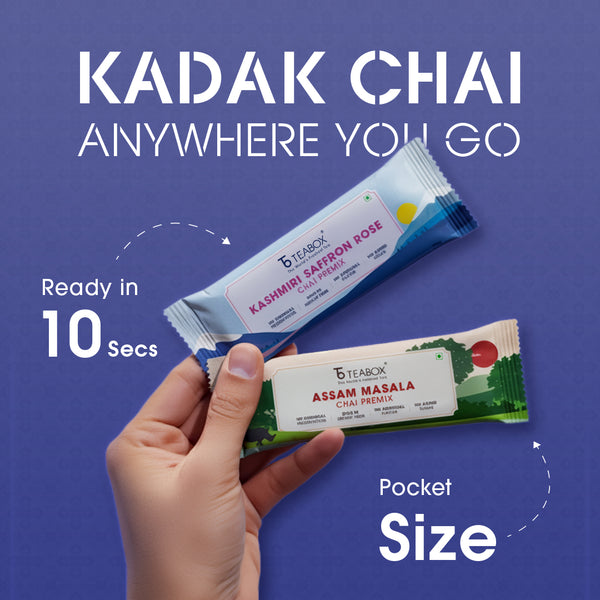 Teabox Assorted Chai Premix <br> (30 Single Serve Sachets)