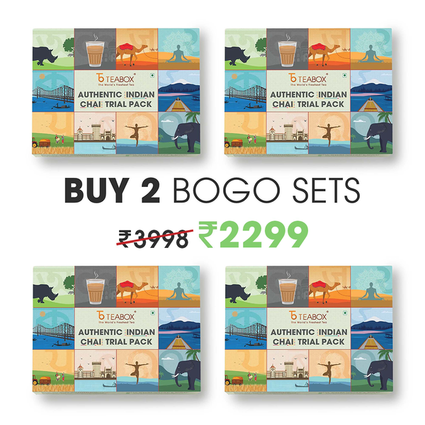Authentic Indian Chai Trial Pack (Buy 10 Chais & Get 10 Chais Free) (4 Boxes)