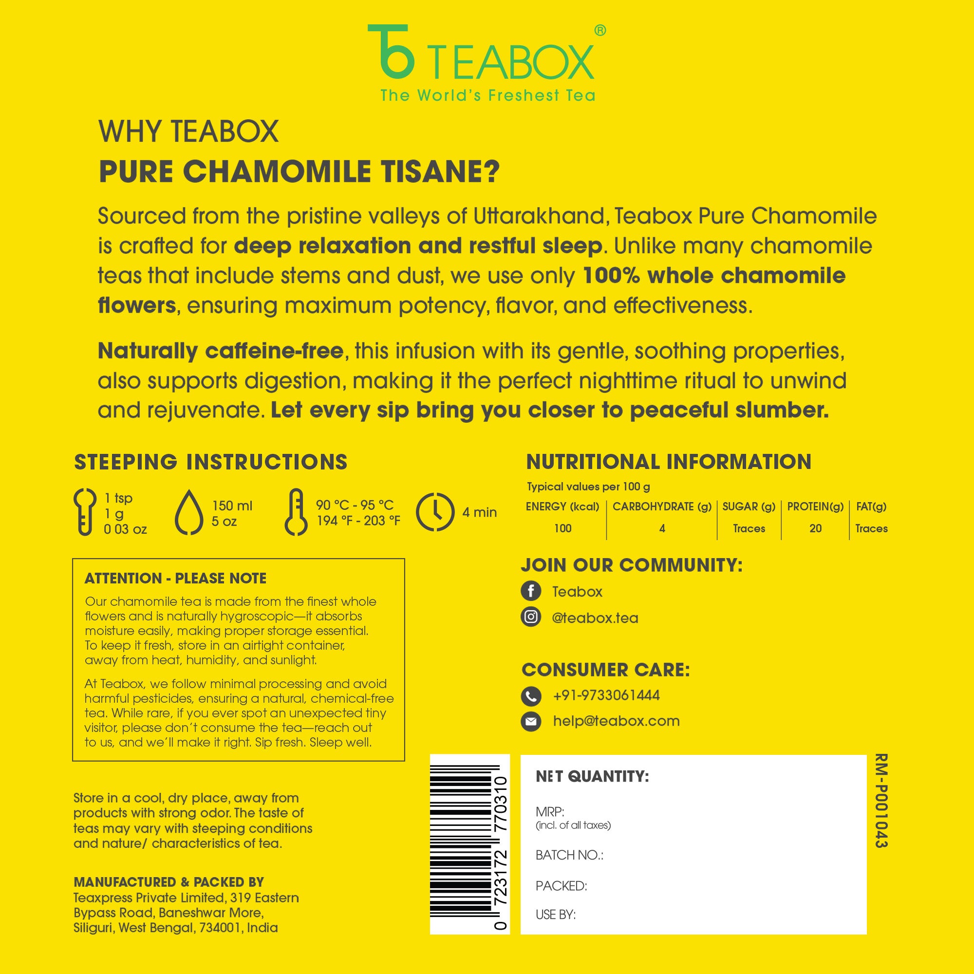 Pure Chamomile Tea - Buy One Get One Free (2 Packs)