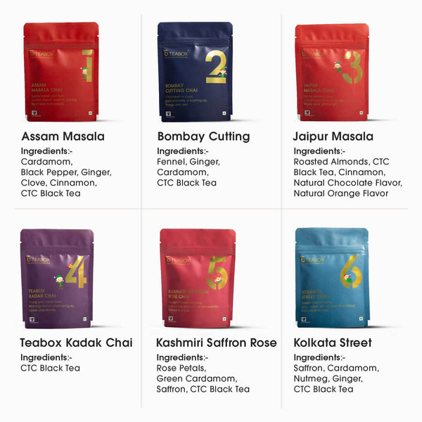 12 Days of Chai Advent Calendar (Free Valencia Glass Teacup & Ideal Teaspoon)