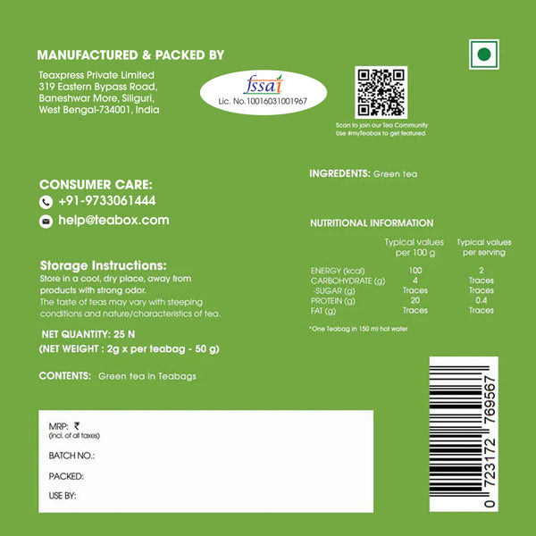 Darjeeling Green Tea (Teabag)