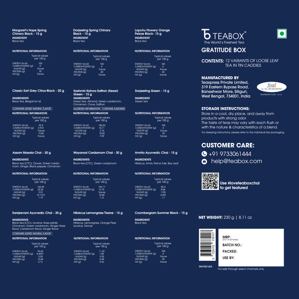 Gratitude Tea Gift Box