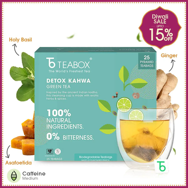 Green Tea Detox Kahwa (Teabag)