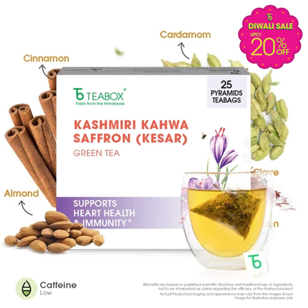 Green Tea Kashmiri Kahwa (Teabag)