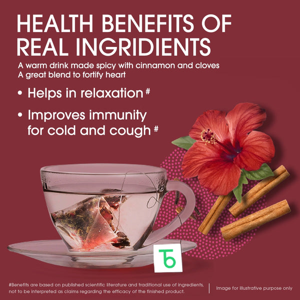Green Tea Hibiscus Cinnamon Clove Energy (Teabag)