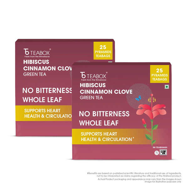 Green Tea Hibiscus Cinnamon Clove Energy (Teabag)