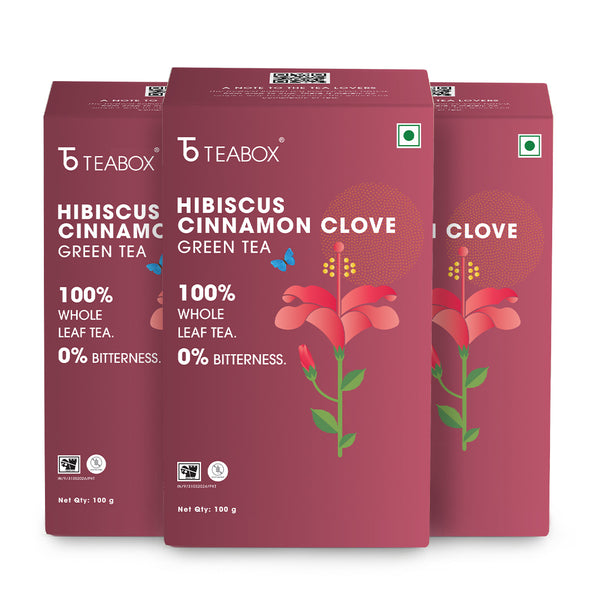 Green Tea Hibiscus Cinnamon Clove Energy