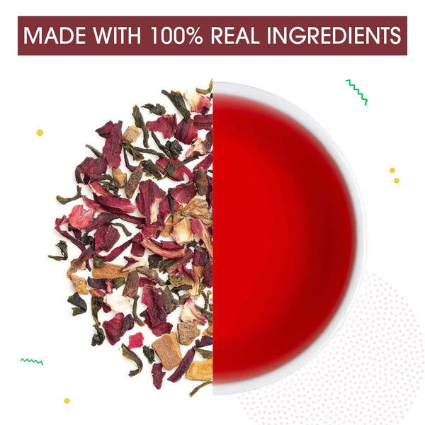 Green Tea Hibiscus Cinnamon Clove Energy (Teabag)