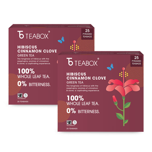 Green Tea Hibiscus Cinnamon Clove Energy (Teabag)