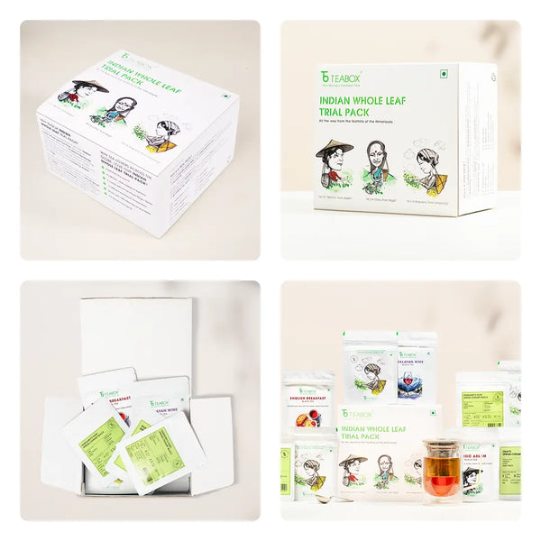 Darjeeling & Assam Whole Leaf Tea Trial Pack (Free Infuser Mug & Teaspoon)