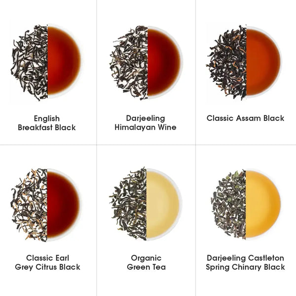 Darjeeling & Assam Whole Leaf Tea Trial Pack (Free Infuser Mug & Teaspoon)