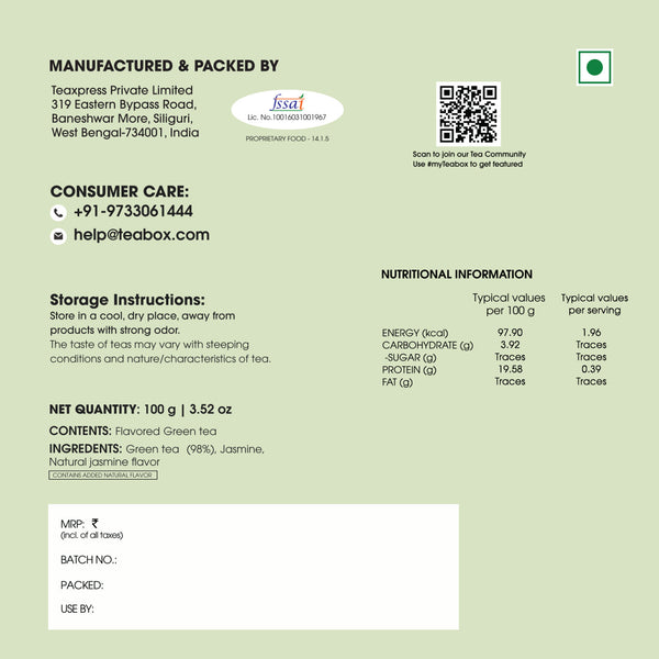 Green Tea Jasmine Soothe