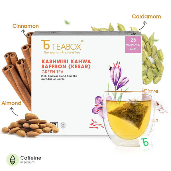 Green Tea Kashmiri Kahwa (Teabag)