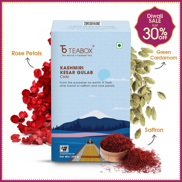 Kashmiri Saffron Rose Chai