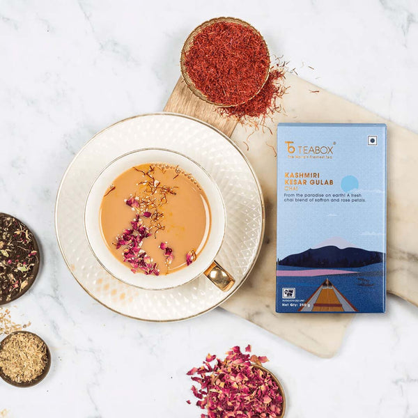 Kashmiri Saffron Rose Chai