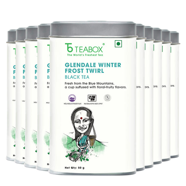 Nilgiri Glendale Winter Frost Twirl Black