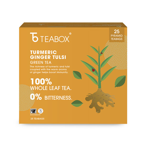 Green Tea Turmeric Ginger Tulsi Immunity (Teabag)