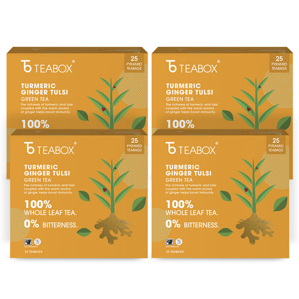Green Tea Turmeric Ginger Tulsi Immunity (Teabag)