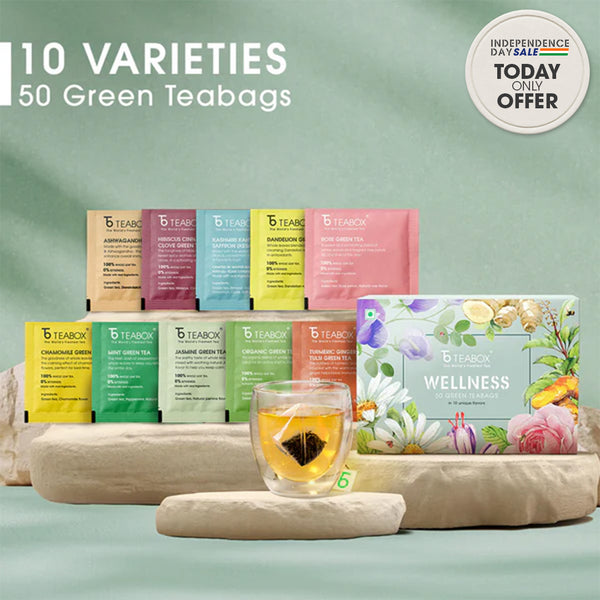 Wellness Green Teabag Sampler (50 Teabags)