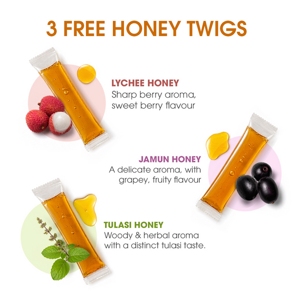 Green Teabag Sampler (50 Teabags + 3 Free Honey)