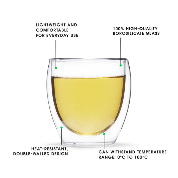 Free Valencia Glass Tea Cup & Elegant Ball Infuser