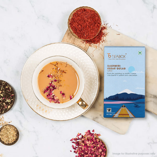 Kashmiri Saffron Rose Chai