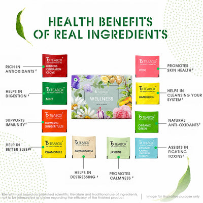 Wellness Green Teabag Sampler (50 Teabags)