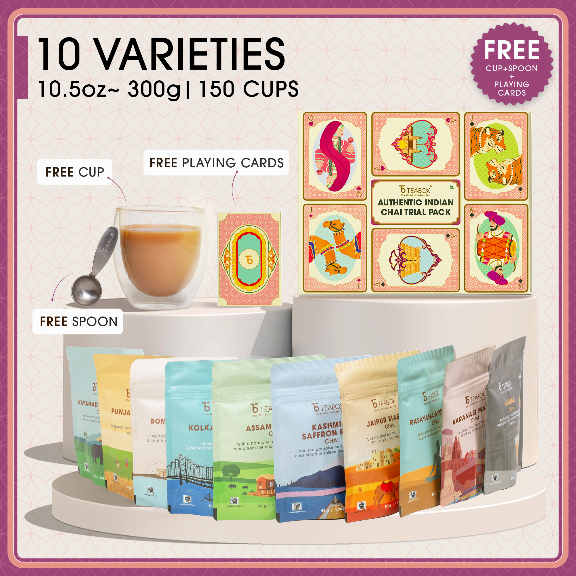 10 Chai Diwali Gift Box (+3 Free Gifts)