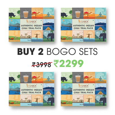 Authentic Indian Chai Trial Pack (Buy 10 Chais & Get 10 Chais Free) (4 Boxes)