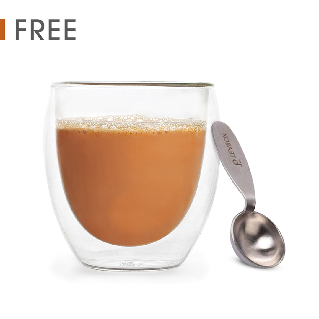 Authentic Indian Chai Trial Pack (Free Valencia Glass Teacup & Ideal Teaspoon)