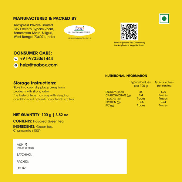 Green Tea Chamomile Sleep