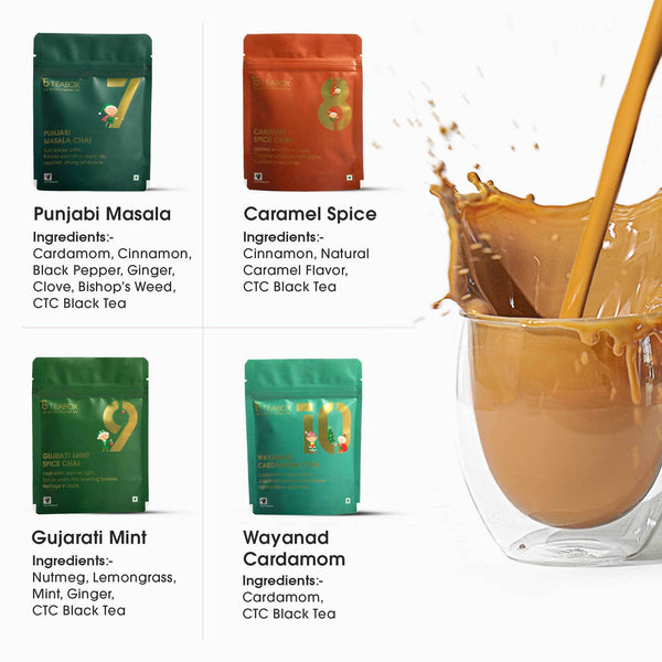 12 Days of Chai Advent Calendar (Free Valencia Glass Teacup & Ideal Teaspoon) x2