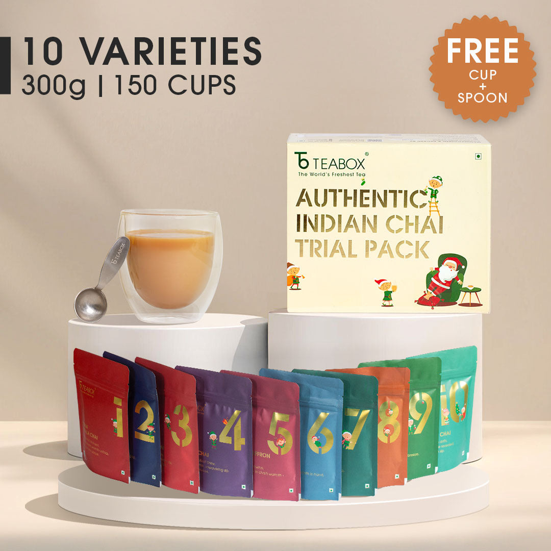 12 Days of Chai Advent Calendar (Free Valencia Glass Teacup & Ideal Teaspoon)