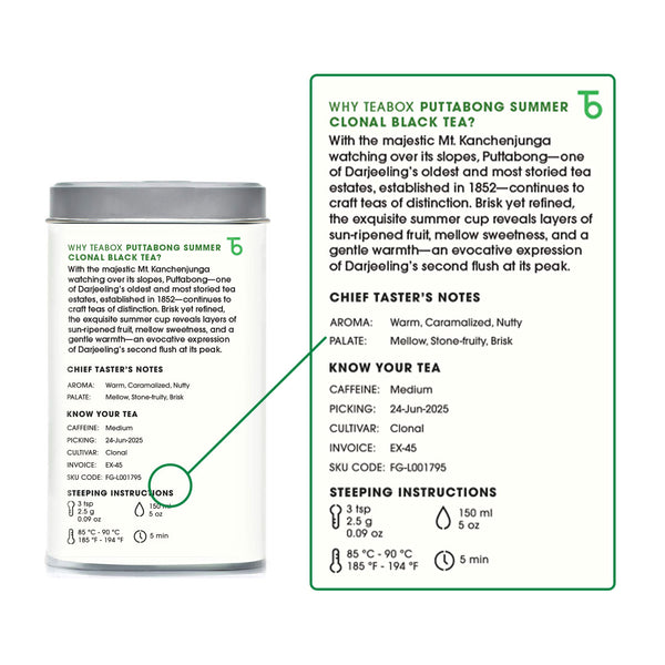 Darjeeling Puttabong Summer Clonal Black