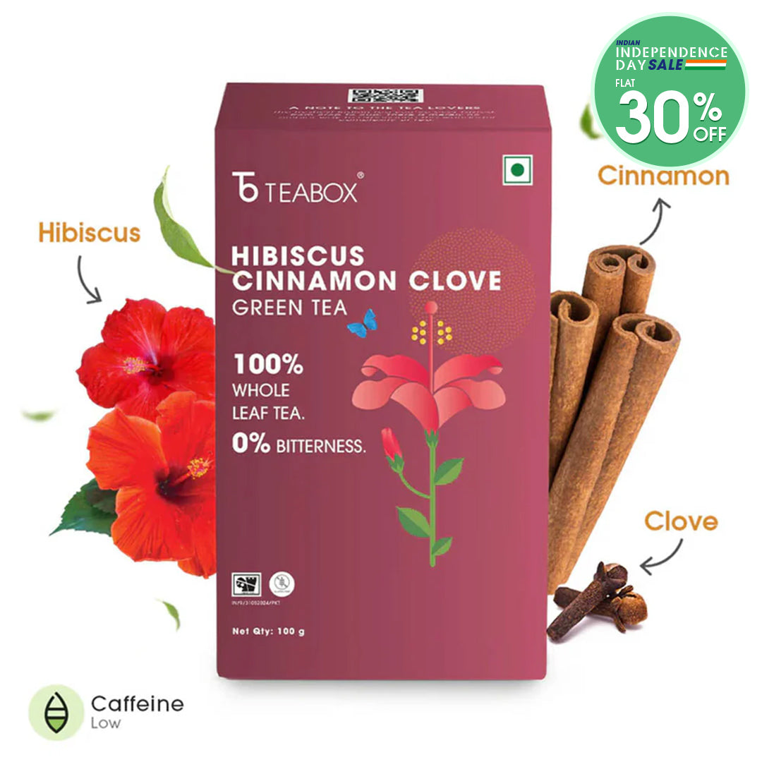 Green Tea Hibiscus Cinnamon Clove Energy