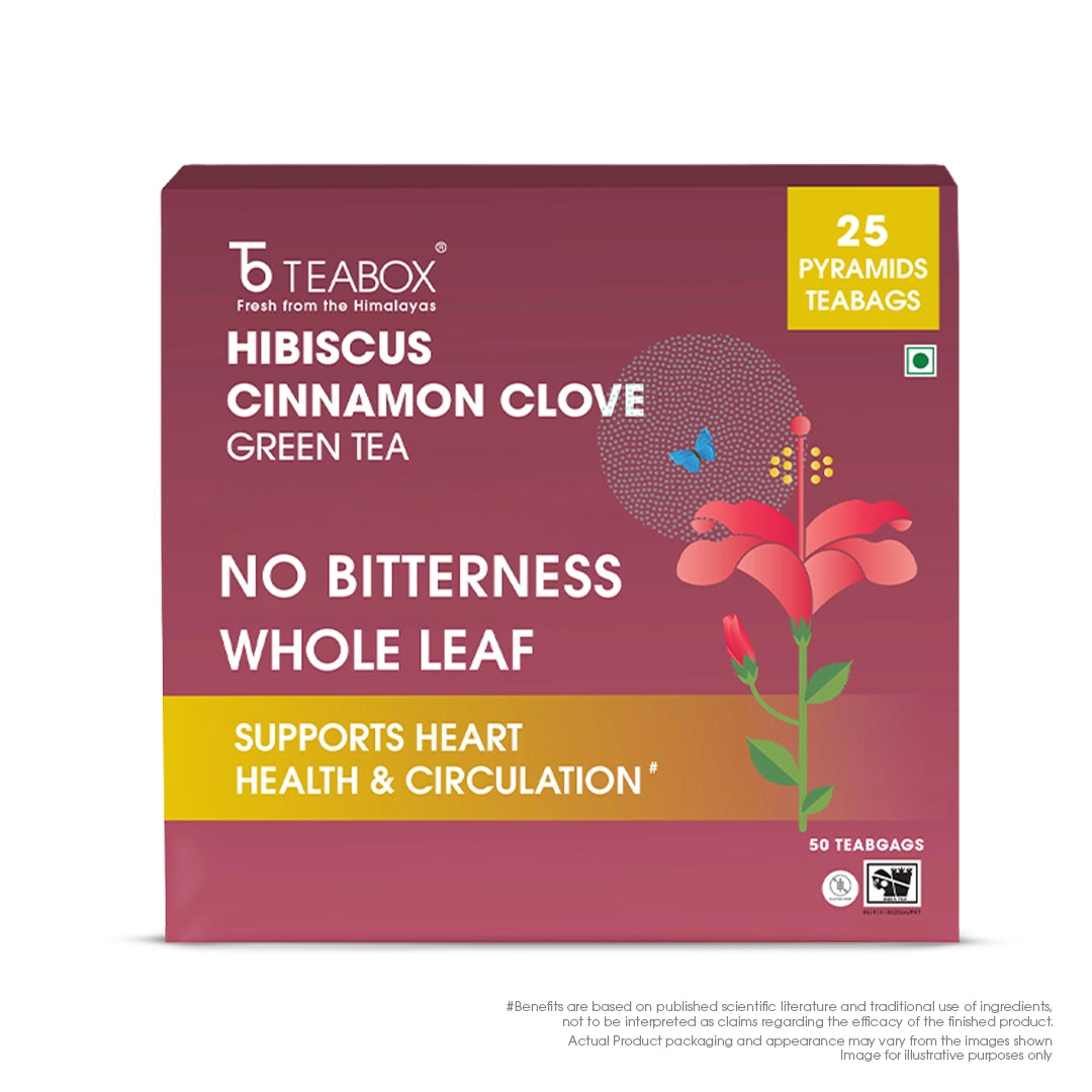 Green Tea Hibiscus Cinnamon Clove Energy (Teabag)
