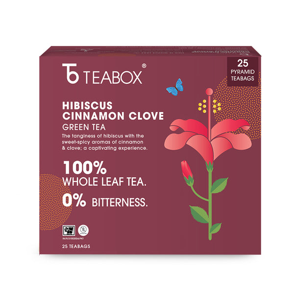 Green Tea Hibiscus Cinnamon Clove Energy (Teabag)