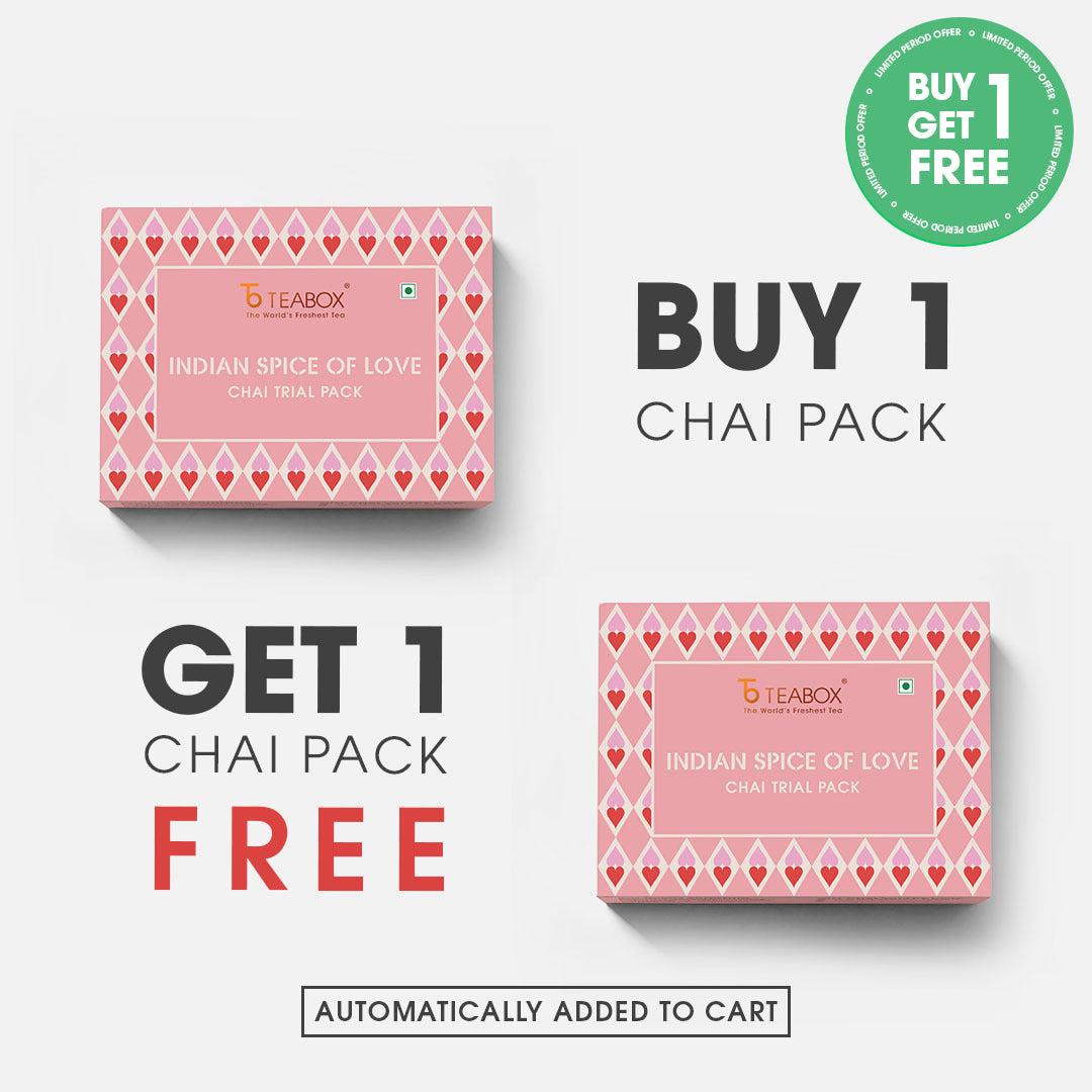 Indian Spice Of Love Chai Trial Pack - Buy 10 Chais & Get 10 Chais Free (2 Boxes)