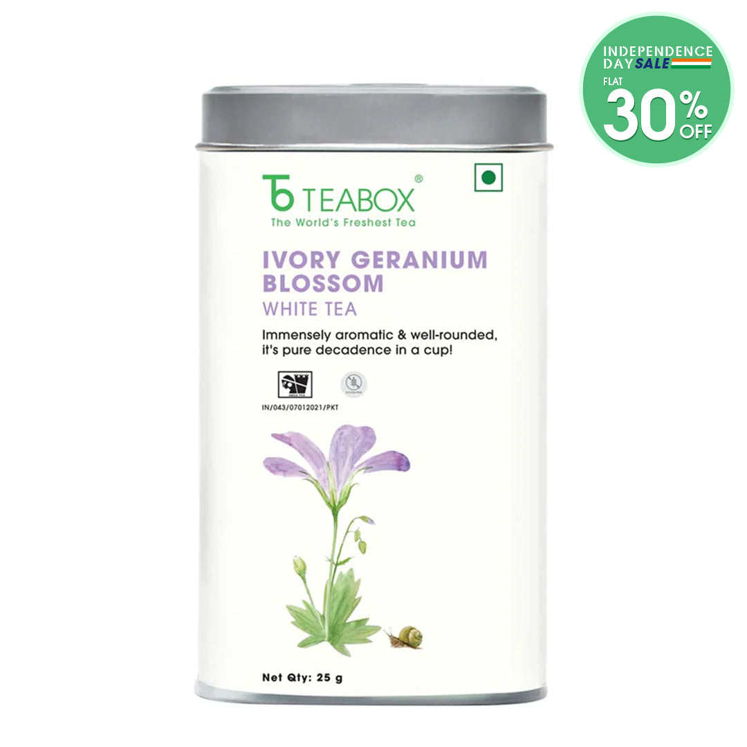 Ivory Geranium Blossom White