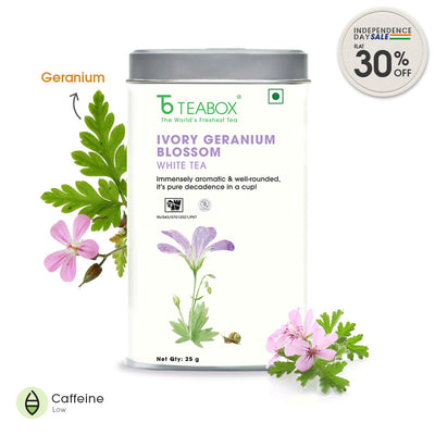 Ivory Geranium Blossom White