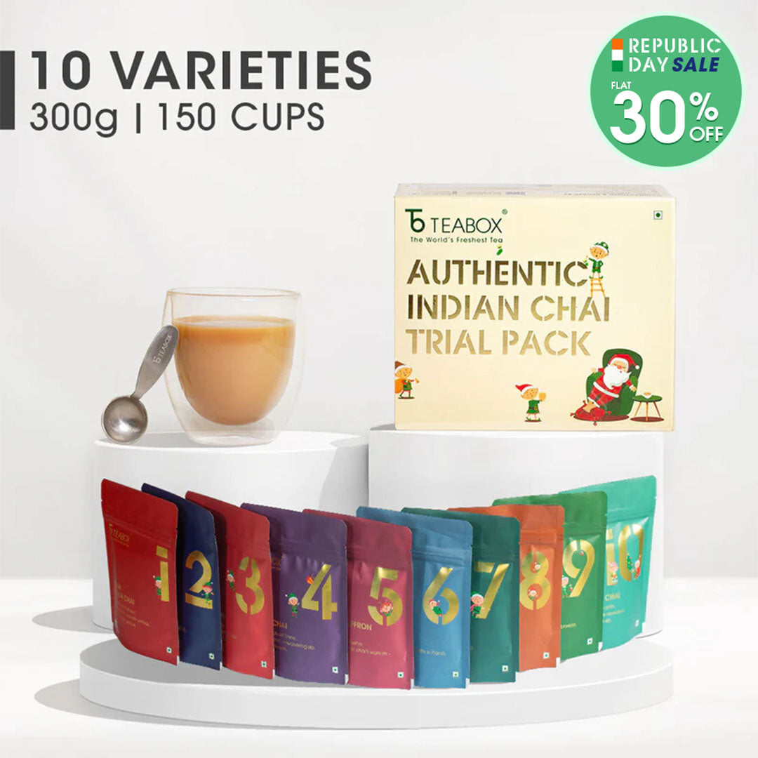 Limited Edition Holiday Chai Trial Pack (Free Valencia Glass Teacup & Ideal Teaspoon)