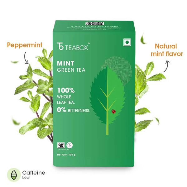Buy 2025 Organic Mint Green Loose Leaf Tea For Feeling Refreshed