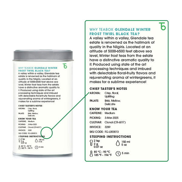 Nilgiri Glendale Winter Frost Twirl Black