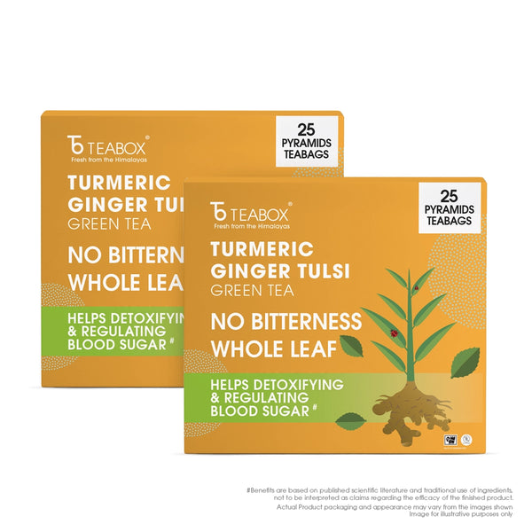 Green Tea Turmeric Ginger Tulsi Immunity (Teabag)