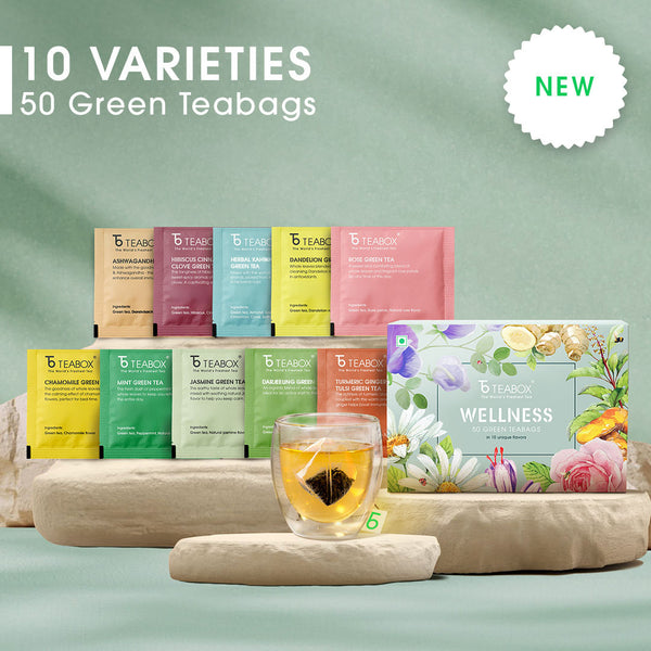 Wellness Green Teabag Sampler (50 Teabags)
