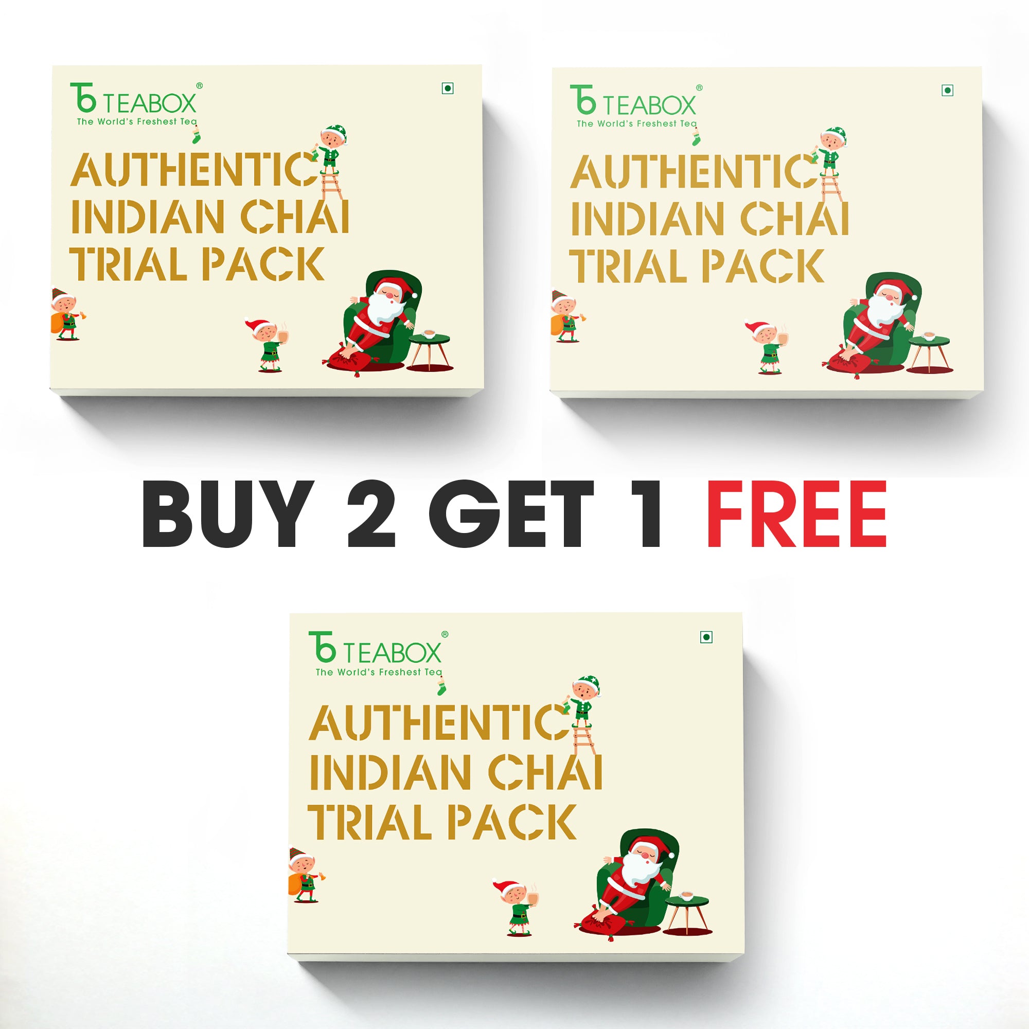 12 Days of Chai Advent Calendar (Free Valencia Glass Teacup & Ideal Teaspoon) x2