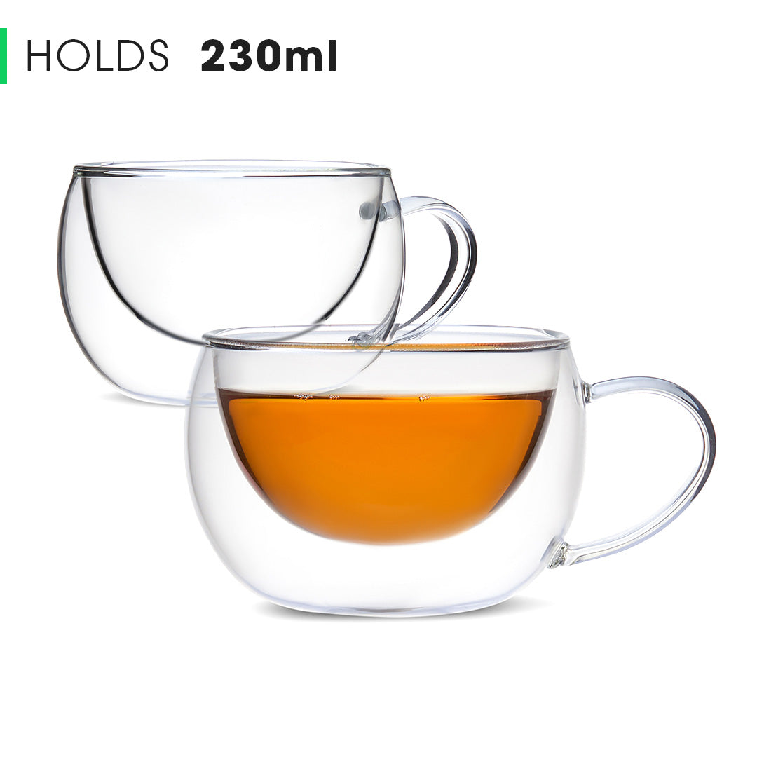 Duple Glass Teacup