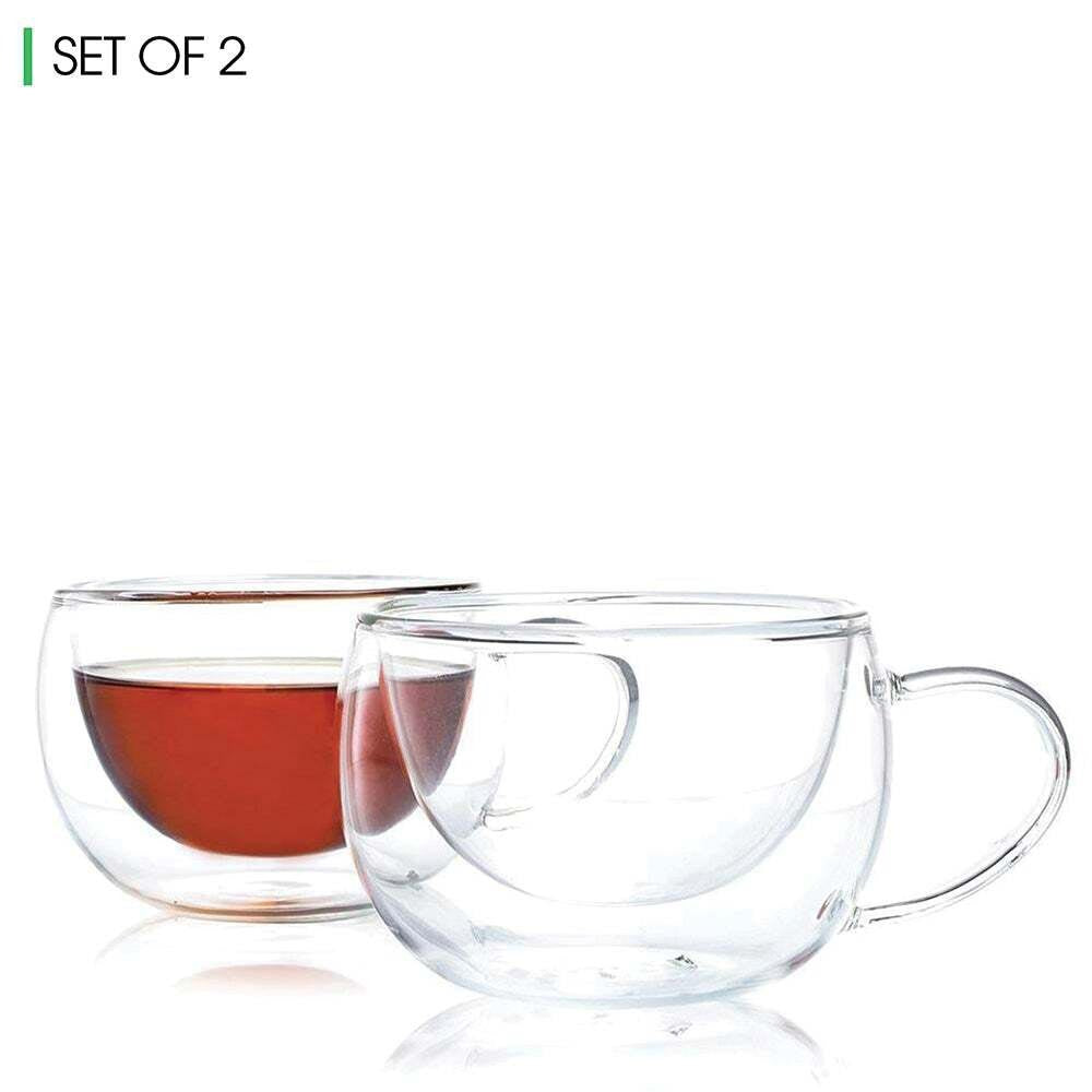 Duple Glass Teacup (Set of 2)